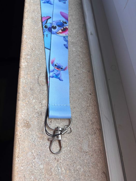 Fita Porta-Chaves / Porta-Cartões – Stitch Azul