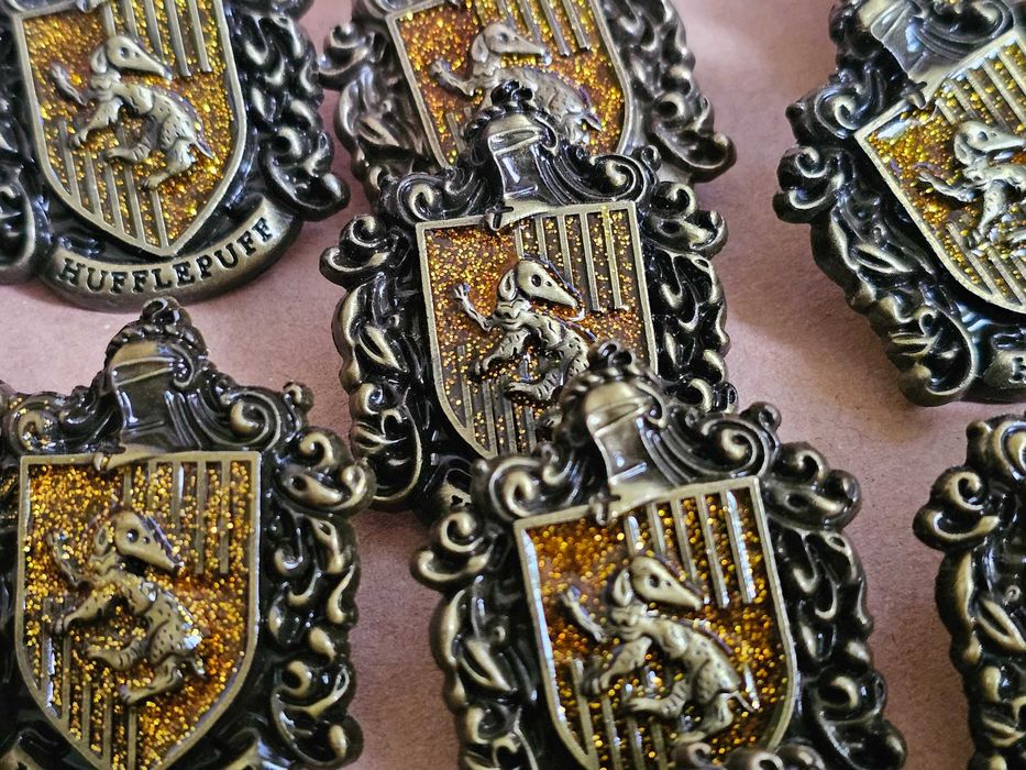 15 szt. Metalowe Piny Harry Potter, Hufflepuff, pin HP, Hogwart.