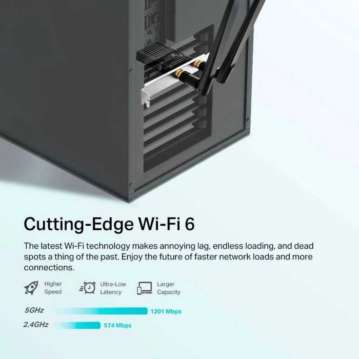 Placa de Rede TP-Link Archer TX20E AX1800 Wi-Fi Bluetooth 5.2 PCI Express - Baixa de Preço