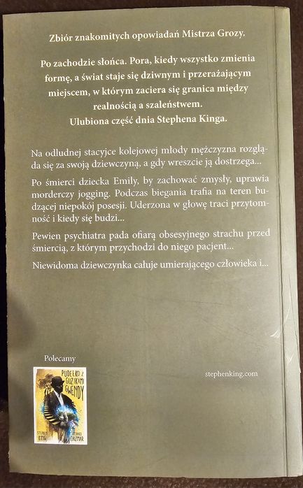 Książki Stephen King Marzenia i Koszmary oraz Po Zachodzie Słońca