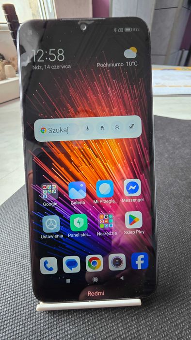 Telefon XIAOMI REDMI NOTE 8T, czarny + etui + szkło hartowane, 4/64 GB