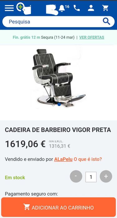 Cadeira de barbeiro