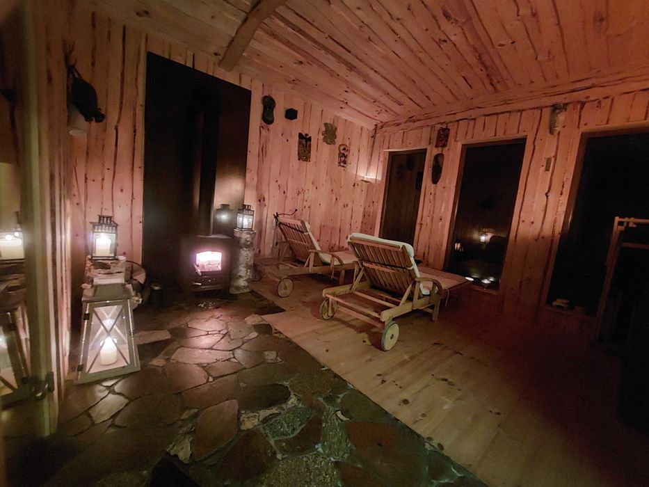 Domek "Cztery Klony" na Mazurach z sauną i jacuzzi.