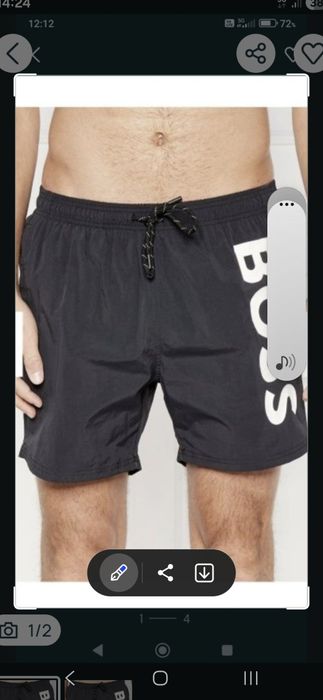BOSS szorty kąpielowe r, L oryginał HUGO BOSS kolor czarny
Nowe, oryginalne spoden