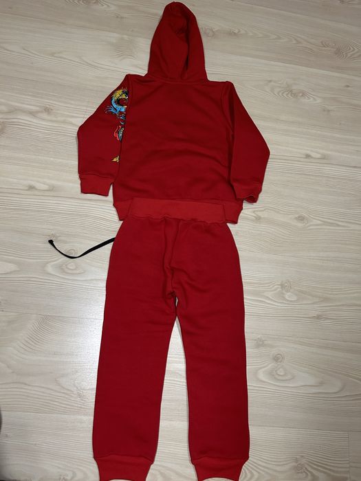 Теплий спортивний костюм на флісі для дівчинки  розмір 92-98
