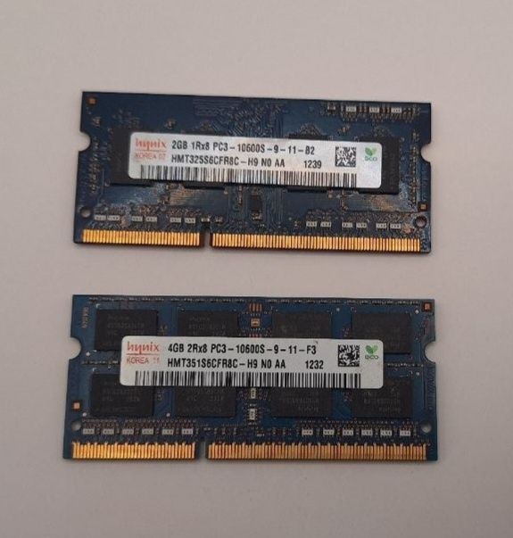 Ноутбук Asus N53s, оперативна пам'ять DDR3 2+4gb