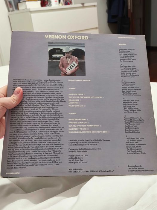 Vernon Oxford – His And Hers made in usa LP vinil