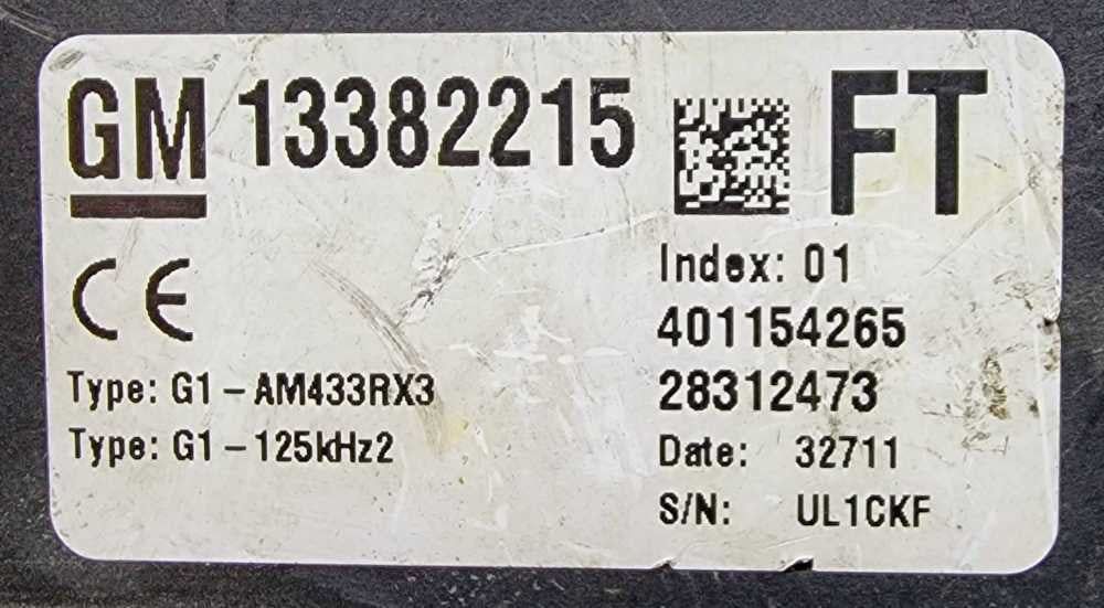 Caixa Fusíveis / SAM / BSI 13382215 - OPEL CORSA D