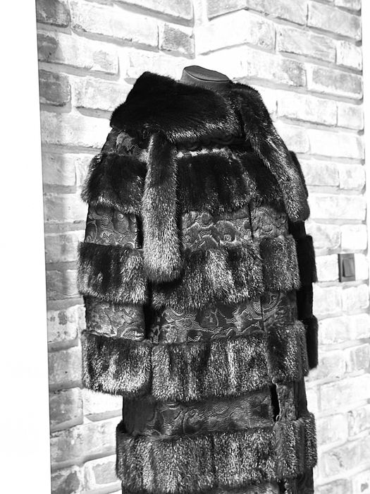 Дизайнерська шуба норка, полушубок норковий