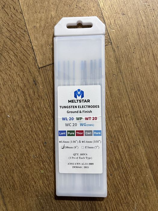 Elétrodos Tungsténio TIG Meltstar - Pack Misto (9 unidades)