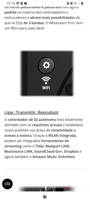Mesa de Mistura de Dj como nova!