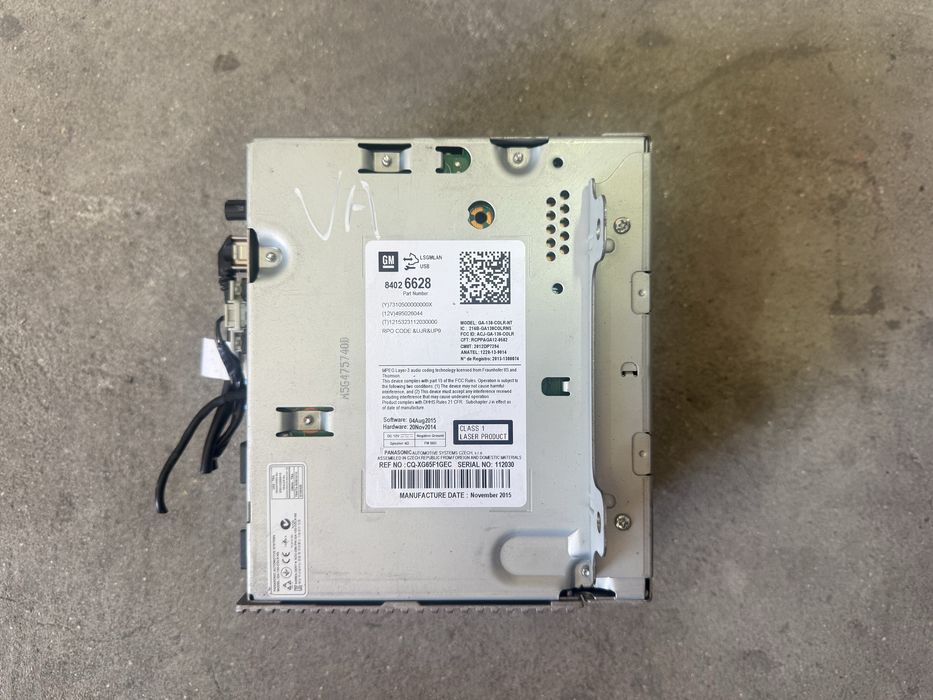 Rádio Leitor GPS Navegação Opel Astra J / Zafira C / Meriva B