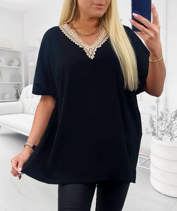 bluzka plus size bawełna