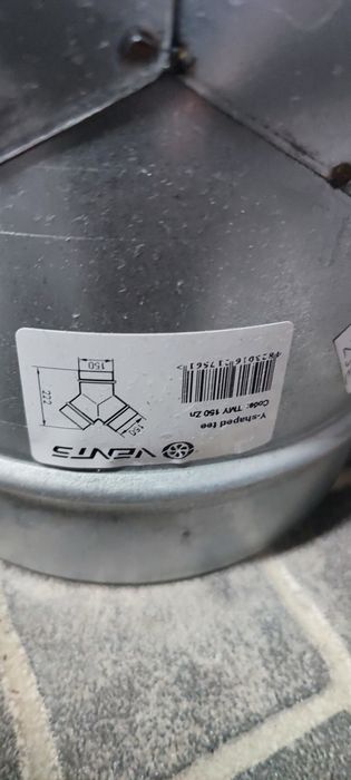 União Y para condutas extração de ar AC