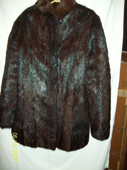 Futro 3/4 z Nutri -Ciemny braz