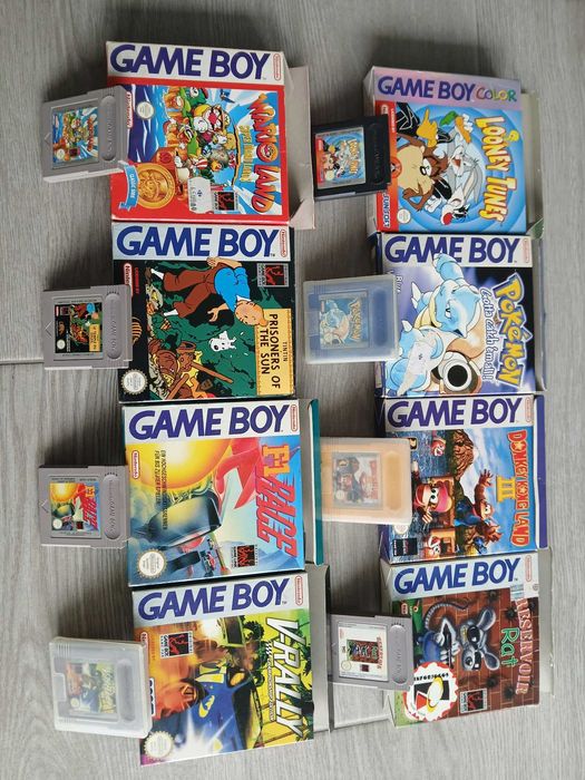 jogos Gameboy com caixa e manual