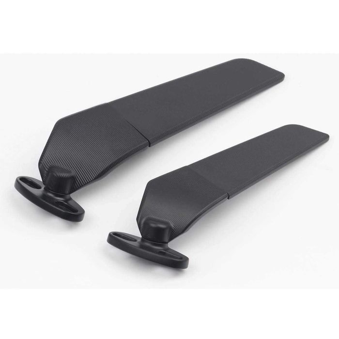 Par de espelhos asa pequenos (130 mm) e grandes (156 mm) moto racer