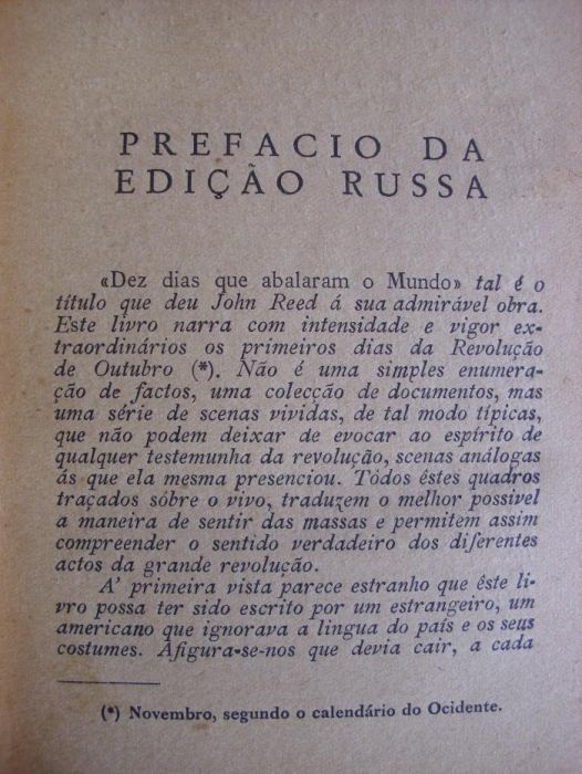 Dez dias que abalaram o Mundo de John Reed