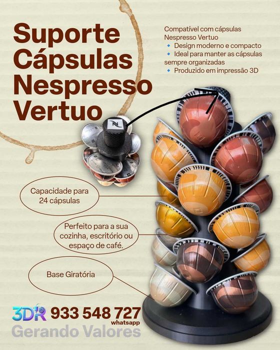 Suporte Cápsula Nespresso Vertuo