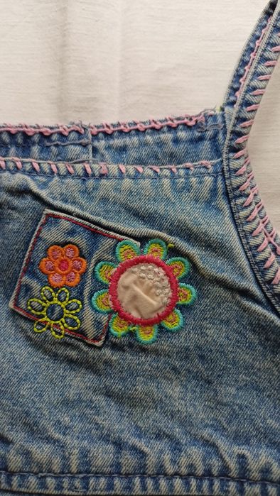 Sukienka na szelkach / sarafan rozm. 80 (12 m.)