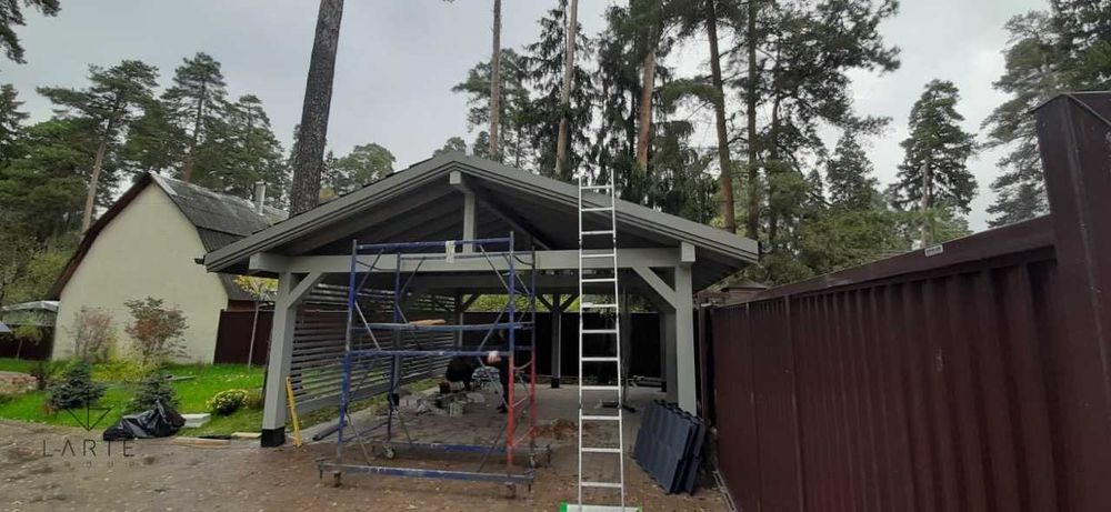 COMO Wiata garażowa carport dwustanowiskowa 670x600