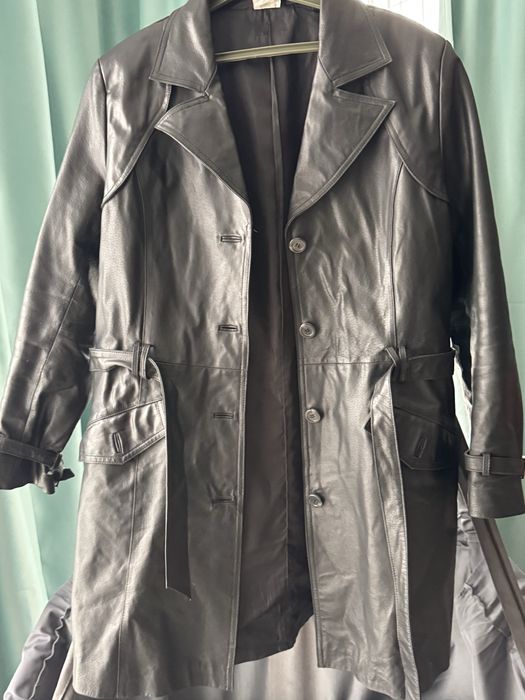 Шкіряний плащ. Натуральна шкіра. Р
