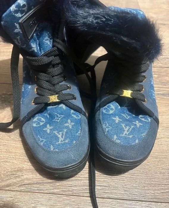 Buty kozaki stylu Louis Vuitton
