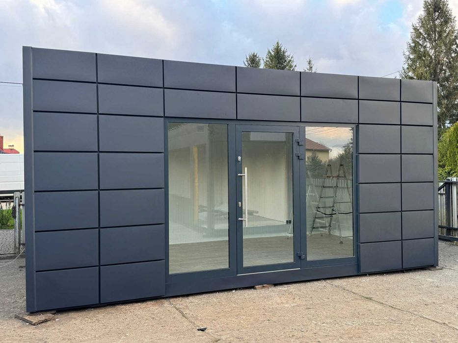 Budynek Kontener 3x6m | Nowoczesny Biuro | Płyta Warstwowa | Producent