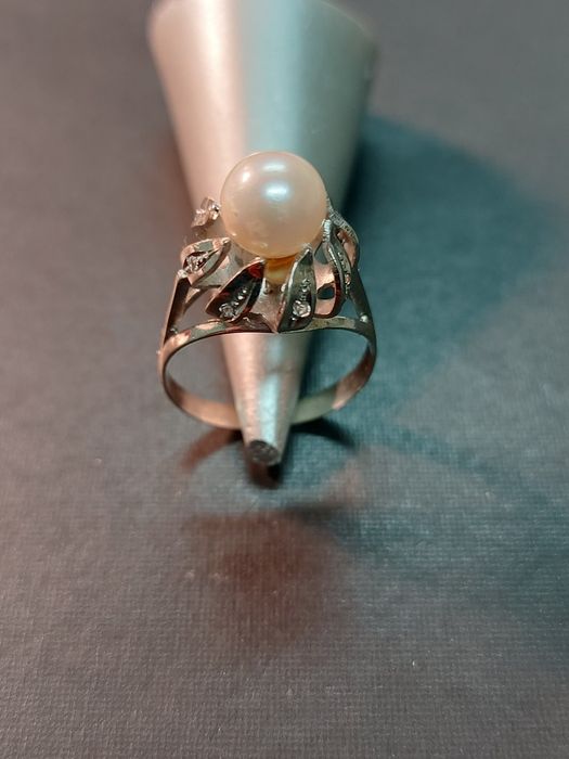 Anel ouro branco