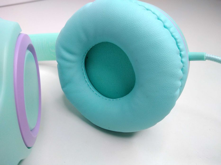 Słuchawki Dla Dzieci 2 Pary, Regulowane, Składane - Miętowo-Niebieskie