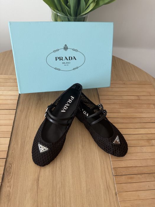 Balerinki Prada Espadryle Mokasyny