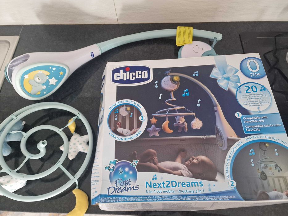 Mobile chicco bebé azul