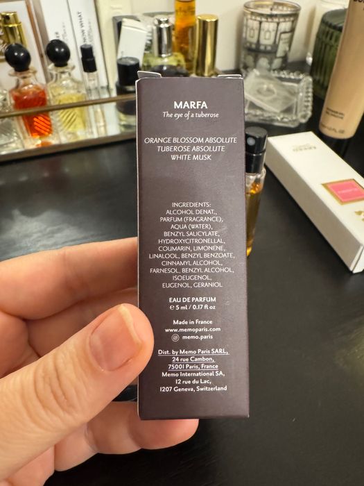 Парфум Memo, Marfa, 5 ml, нові