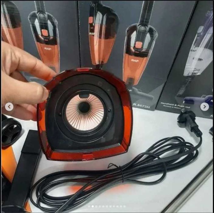 Ручной вертикальный пылесос RAF 600W для сухой уборки