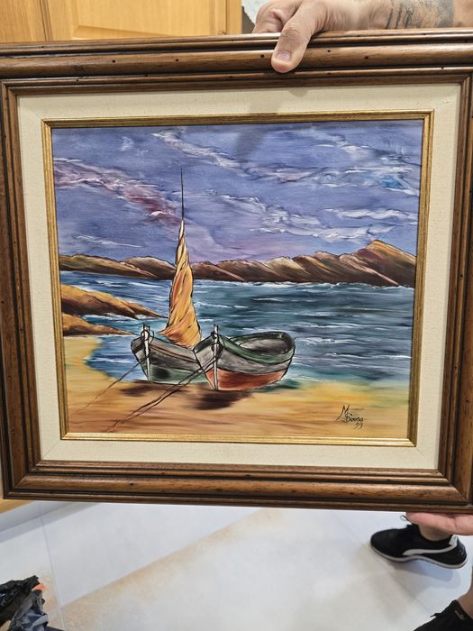 Quadro pintado à mão