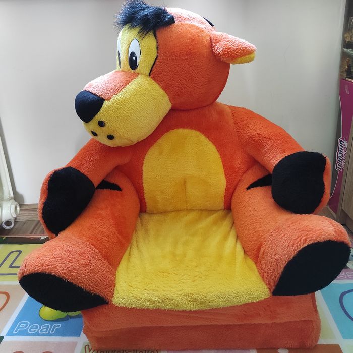 Fotel pluszowy Tygrysek