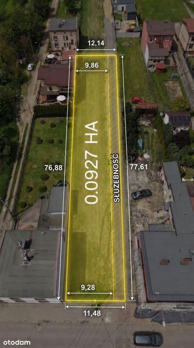 Działka budowlana na sprzedaż. Świetna lokalizacja. Radzionków