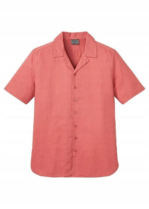 B.P.C koszula męska z krótkim rękawem lniana r.45/46