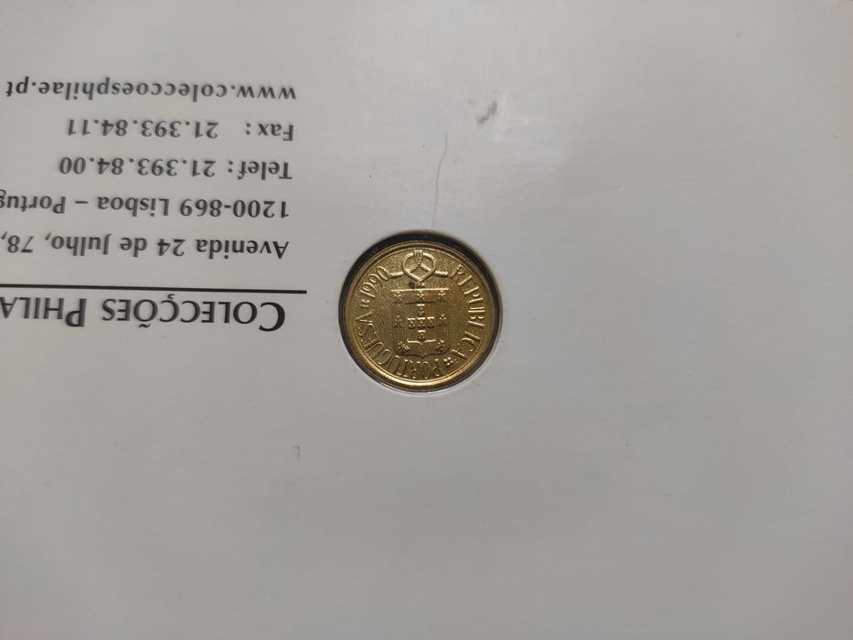 Última moeda do escudo 1$ 1990