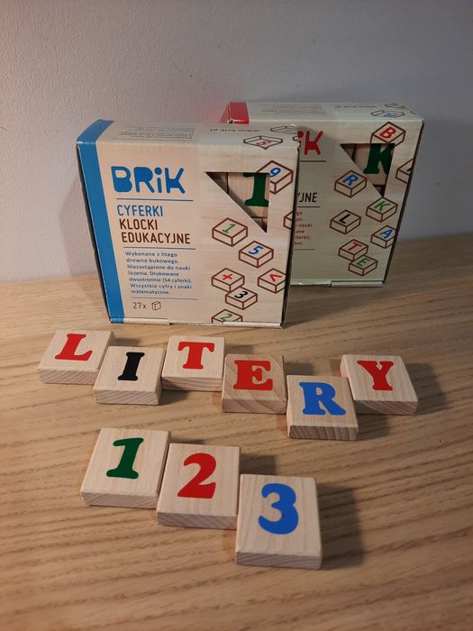 BRIK klocki edukacyjne: litery i cyferki