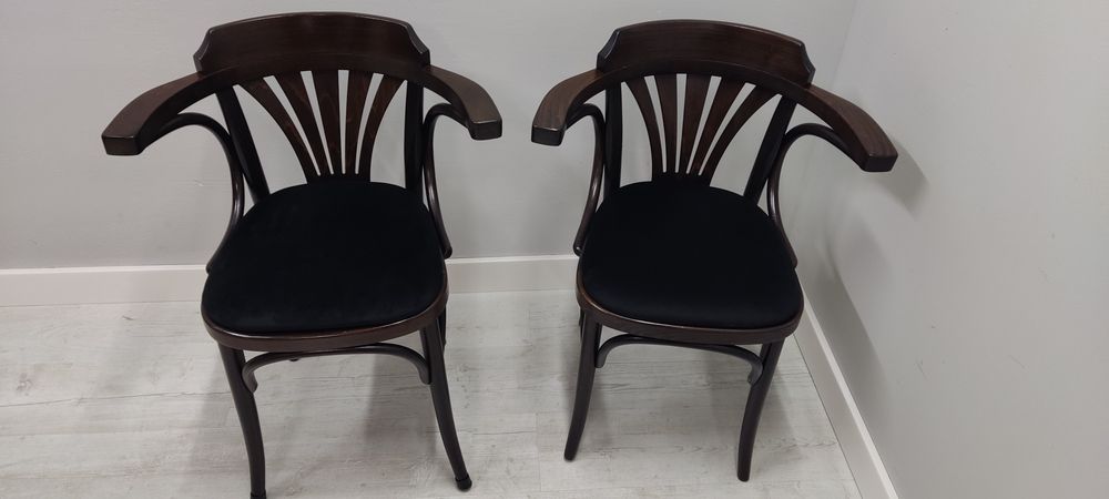 Krzesło Thonet Wachlarz z Podłokietnikiem 2 szt