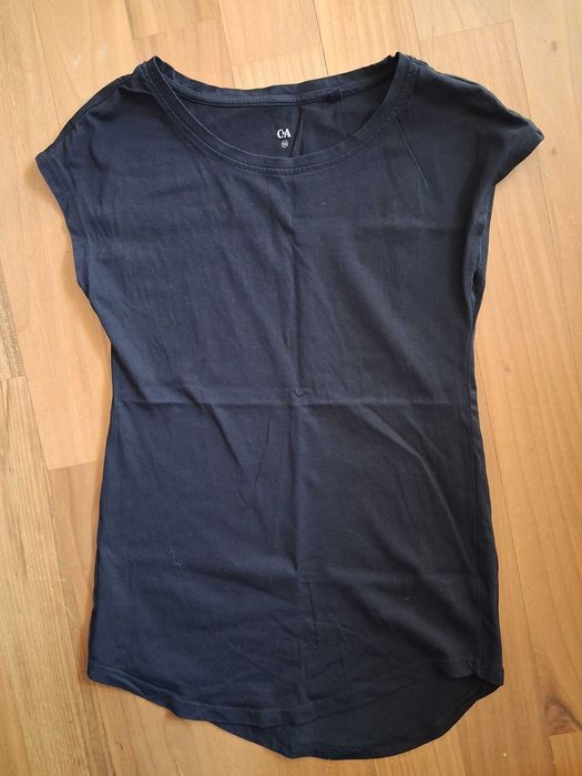 T-shirt czarny c&a XS