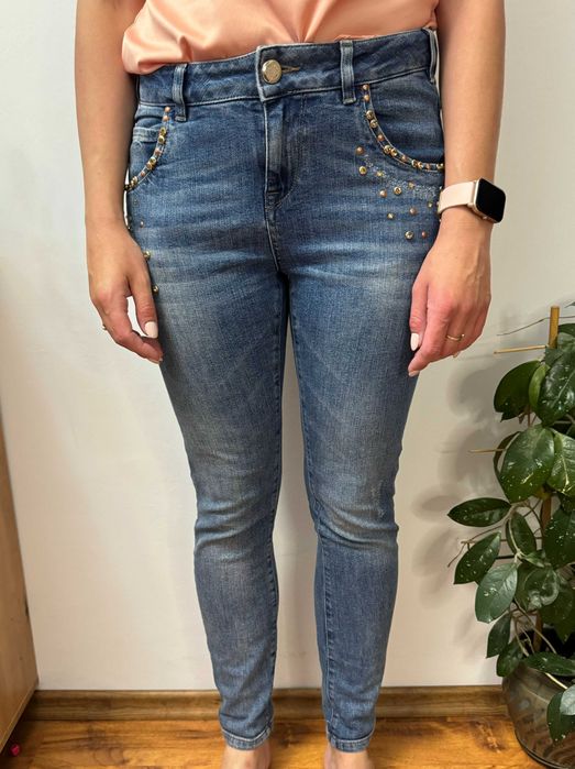 Spodnie jeansowe skinny jeansy jaime stone jeans Mos Mosh W26 S M