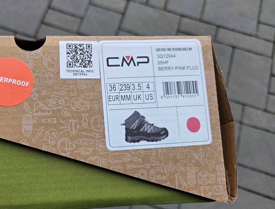 Buty CMP Rigel Mid Trekking różowe rozm. 36 /239 mm/