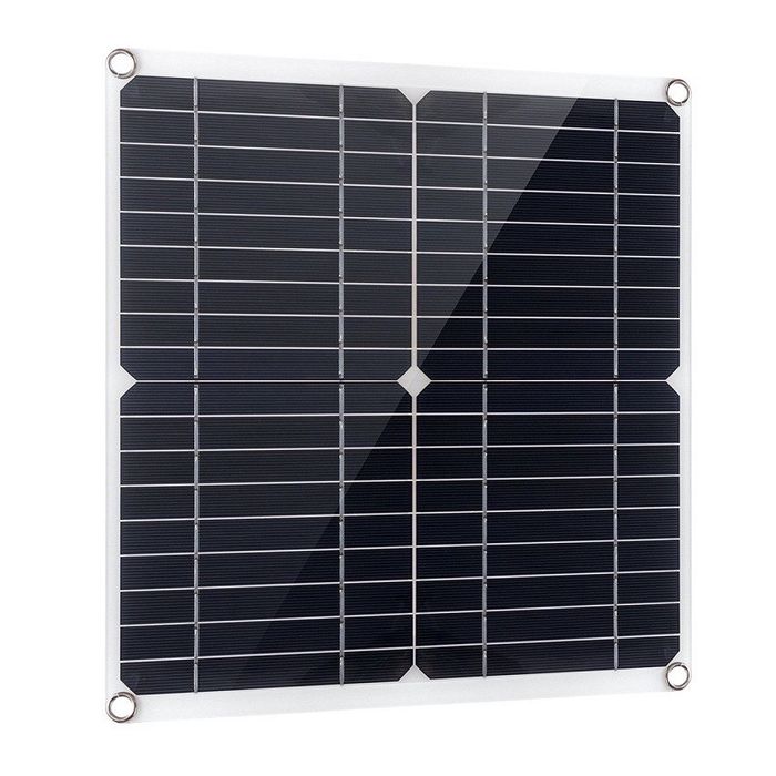 Сонячна панель 15W,  3А, 2 USB-виходи + аксесуари, вихід 5В/12В