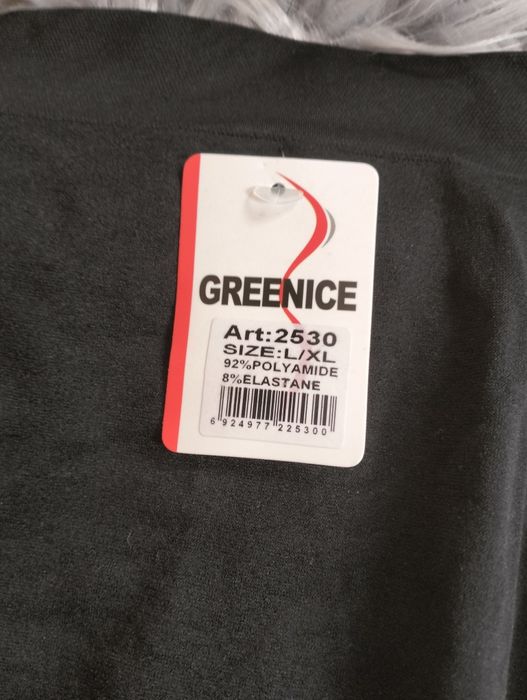 Getry, legginsy czarne z dziurami L/XL