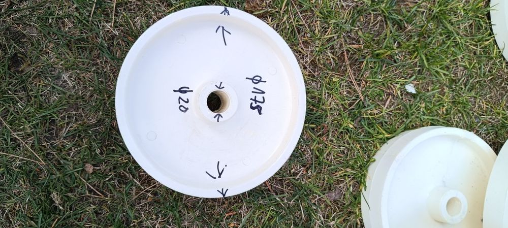 Kółka poliamidowe fi 175 mm
