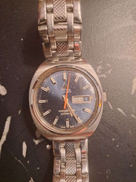 Relógio antigo CYMA  Conquistador Automatic - Bastante Estimado!