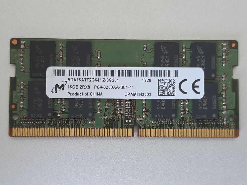 Memória RAM Micron 16GB DDR4 3200AA MTA16ATF2G64HZ
