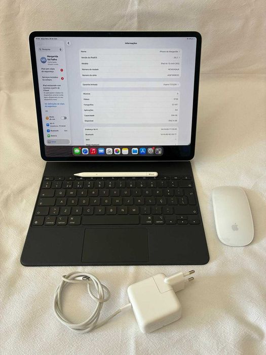 PACK COMPLETO - iPad Air 13" M3 256GB + Magic Keyboard + Apple Pencil Pro + Magic Mouse + Carregador